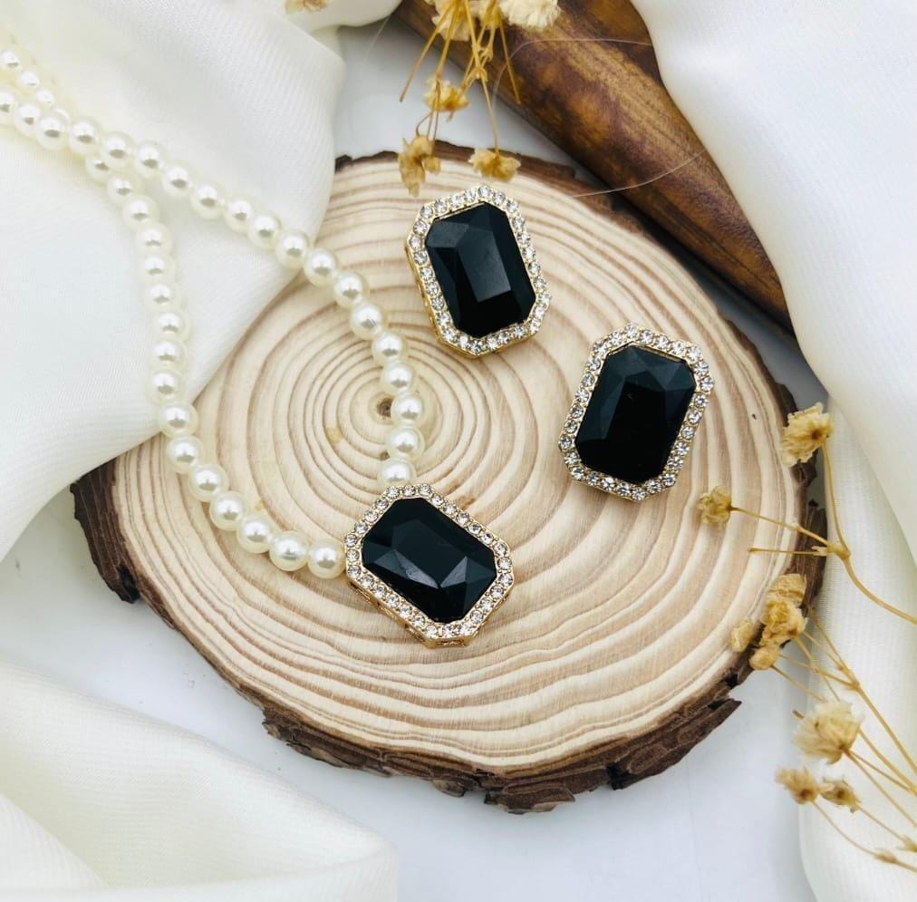 PTX-129 Elegant Jewelry Set – Timeless Design for Every Occasion (black)