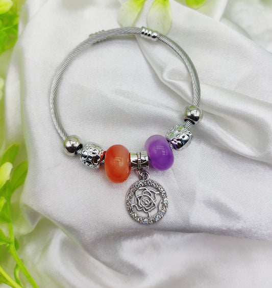 Rose Charm Pandora Bangle