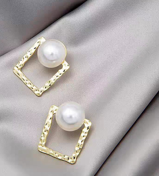Korean Square Pearl Shape Earing | Ethnic wear | Casual wear for girls